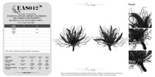 Load image into Gallery viewer, EAS042 A fan with feather-decorated branches
