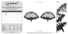 Load image into Gallery viewer, EAS046 Fan with Branch-Patterned Lace Appliqué
