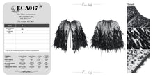 Load image into Gallery viewer, ECA017 Gothic sequin feather women&#39;s short shawl
