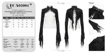 Load image into Gallery viewer, ECA02001 Gothic pattern velvet short lace shawl for women
