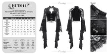 Load image into Gallery viewer, ECT014 Gothic women&#39;s one-piece long-sleeved short coat
