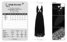 Load image into Gallery viewer, ESKT04301 Velvet halterneck strappy dress
