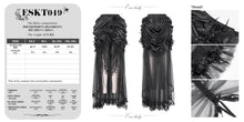 Load image into Gallery viewer, ESKT049 Gothic matte satin pleated soft mesh women long skirt
