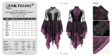 Load image into Gallery viewer, ESKT05302 summer gothic Cheongsam style small flower mesh dress
