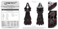 Load image into Gallery viewer, ESKT073 Gothic High end Custom-made floral full skirt dress

