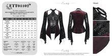 Load image into Gallery viewer, EVA LADY ETT04102 Gothic shiny velvet halterneck long-sleeved T-shirt
