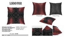 Load image into Gallery viewer, LS00702 wine Gothic Cross-shaped Pillow
