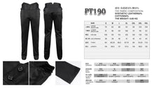 Load image into Gallery viewer, PT190 men high waist goth leather pants
