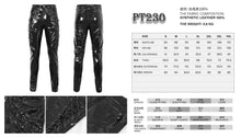 Load image into Gallery viewer, PT230 Punk patent leather double row eyelet men&#39;s trousers
