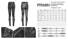 Load image into Gallery viewer, PT24001 Women cloud point stretchy cracked knit leather leggings
