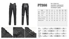 Load image into Gallery viewer, PT266 Gothic pattern leather high waist trousers
