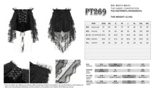Load image into Gallery viewer, PT269 Gothic skirt mesh shorts

