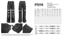 Load image into Gallery viewer, PT276 Punk detachable wide-leg pants
