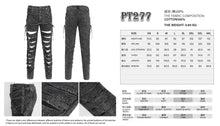 Load image into Gallery viewer, PT277 Punk ripped trousers
