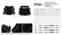 Load image into Gallery viewer, PT291 Heart-Shaped Velvet Gothic Hot Pants
