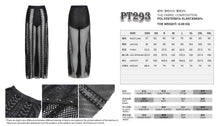 Load image into Gallery viewer, PT293 Punk Cutout Diamond Mesh Wide-Leg Pants
