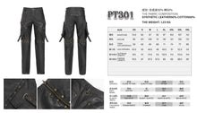 Load image into Gallery viewer, PT301 Punk-style Straight-Leg Faux Leather Trousers (Convertible into Shorts)
