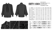 Load image into Gallery viewer, SHT11001 Black Everyday Striped Goth Shirt
