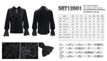 Load image into Gallery viewer, SHT12601  black glimmer Long-sleeved velvet shirts
