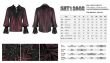 Load image into Gallery viewer, SHT12602 wine glimmer Long-sleeved men velvet shirts
