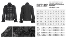 Load image into Gallery viewer, SHT127 Gothic pleated dark pattern balloon sleeve shirts
