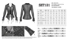 Load image into Gallery viewer, SHT131 Punk Transparent Chiffon Long Sleeve Shirts

