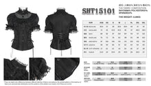 Load image into Gallery viewer, SHT15101 Lolita Shimmer Chiffon Pleated Short-Sleeve Blouse
