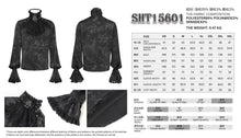 Load image into Gallery viewer, SHT15601 Two-Tone Textured Woven Gothic Shirts with Bow Tie
