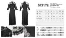 Load image into Gallery viewer, SKT172 Gothic High Slit Lace Asymmetric Long Dress

