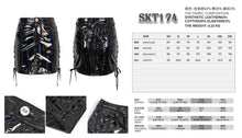 Load image into Gallery viewer, SKT174 Symphony Glazed Leather Lace Up Skirt
