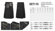 Load image into Gallery viewer, SKT175 Tie Dye Twill Faux Leather Waist Bag Men&#39;s Kilt
