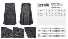 Load image into Gallery viewer, SKT186 Punk crackled leather men&#39;s kilt
