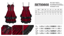 Load image into Gallery viewer, SKT20602 red women Lolita velvet suspenders dress
