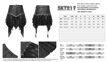 Load image into Gallery viewer, SKT217 Punk non-stretchy faux leather ruffled skirt
