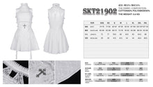 Load image into Gallery viewer, SKT21902 white lolita halterneck tunic dress
