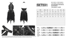 Load image into Gallery viewer, SKT231  Punk Skull Mesh Dress
