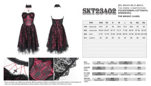 Load image into Gallery viewer, SKT23402 red women Skeleton Printing Gothic Lolita Dress
