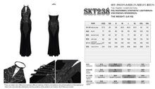 Load image into Gallery viewer, SKT238 Punk Velvet Snake Print Fishtail Long Dress
