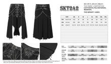 Load image into Gallery viewer, SKT242 Punk skirt with bat-shaped side panels
