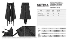 Load image into Gallery viewer, SKT244 Punk cracked leather lapel waistband skirt
