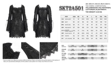 Load image into Gallery viewer, SKT24501 floral Lace Long Sleeve Gothic Dress
