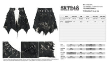 Load image into Gallery viewer, SKT248 Punk Tie-Dyed Woven Skirt

