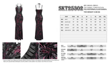 Load image into Gallery viewer, SKT25302 Gothic Velvet Strappy Dress with Side Seam Pleats
