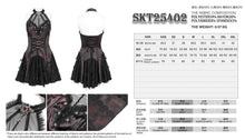 Load image into Gallery viewer, SKT25402 Dark Red Jacquard Rose Pattern Woven Gothic Lolita Dress
