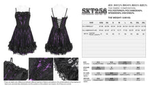 Load image into Gallery viewer, SKT256 Gothic Jacquard and Purple Satin Patchwork Slip Dress
