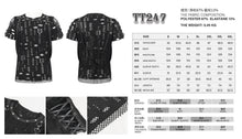 Load image into Gallery viewer, TT247 Ripped Knit Diamond Mesh Oversized Men&#39;s T-Shirt
