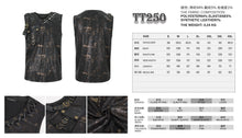 Load image into Gallery viewer, TT250 Bronze gold Stamping Sleeveless Men&#39;s Knitted T-Shirt
