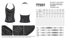 Load image into Gallery viewer, TT287 Punk sleeveless halter neck T-shirt with chain
