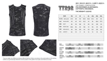 Load image into Gallery viewer, TT292 Irregular burnt raw edge punk T-shirt
