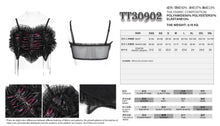 Load image into Gallery viewer, TT30902 Red Gothic-Style Heart-Shaped Strappy Cropped Top
